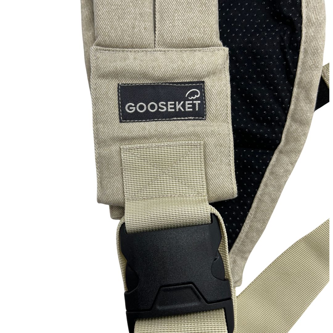 グスケット GOOSEKET ベージュ 永い スリング 収納袋付き