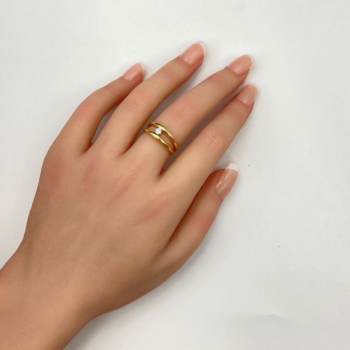 メレダイヤ デザインリング 13号 K18