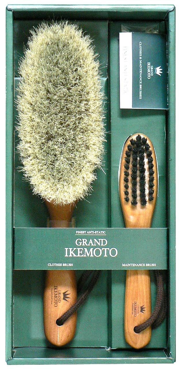 池本刷子工業 Ikemoto Brush 洋服ブラシ 毛玉取りブラシセット IKC3927G マルチ 32.5×7×15.3 0