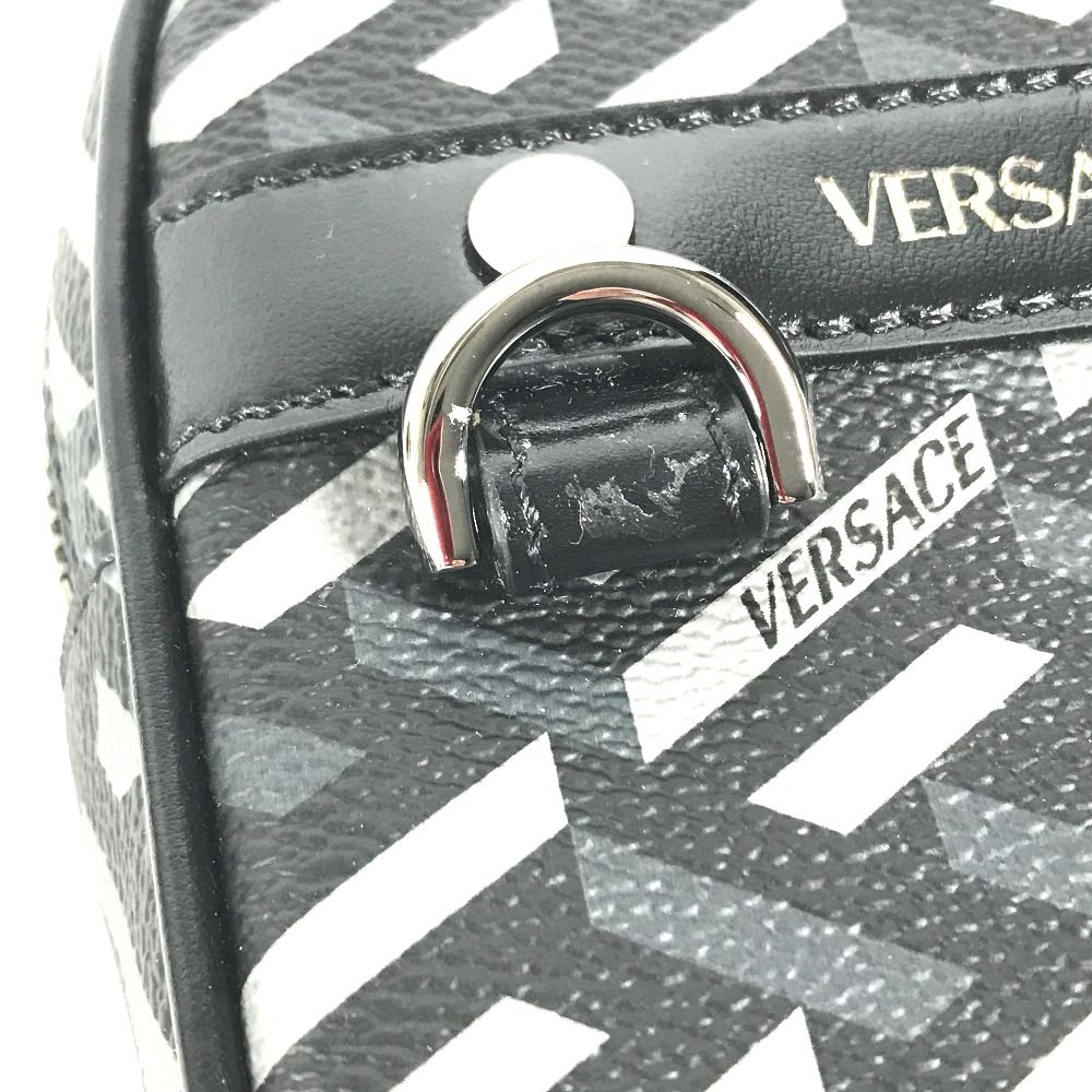 【未使用】VERSACE ヴェルサーチ　グレカロゴ　ポーチ VERSACE - 《ヴェルサーチ》新品 グレカ柄ポーチ セカンドバッグ