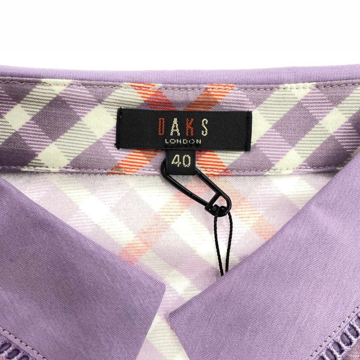 未使用品 DAKS LONDON ダックスロンドン ポロシャツ カットソー サイズ:40  パープル 綿  　240001144939 未使用品 DAKS LONDON ダックスロンドン ポロシャツ カットソー サイズ