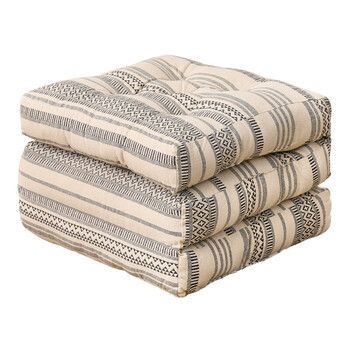 3つ折りごろ寝クッション インド綿