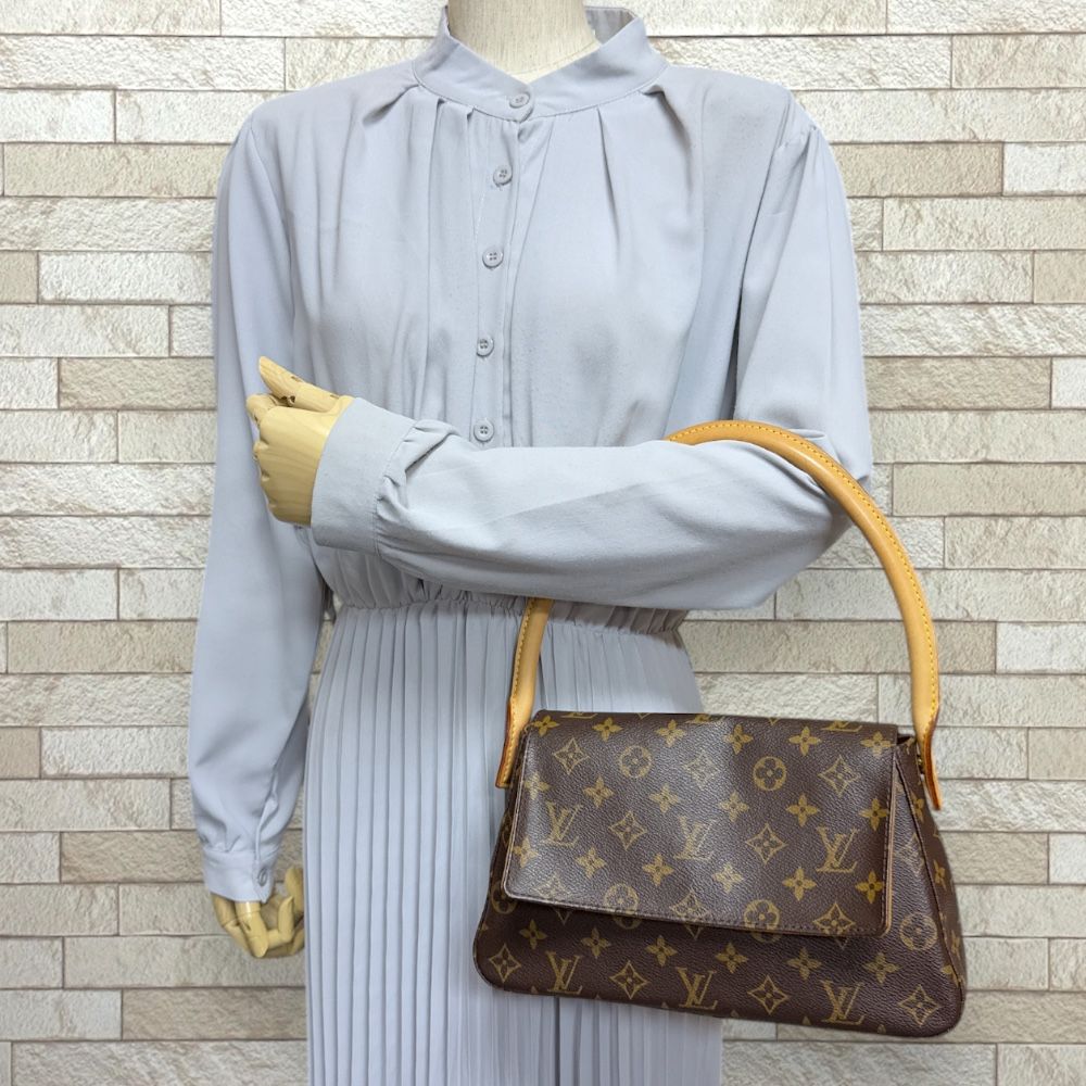 ルイヴィトン ミニルーピング モノグラム ハンドバッグ モノグラム  