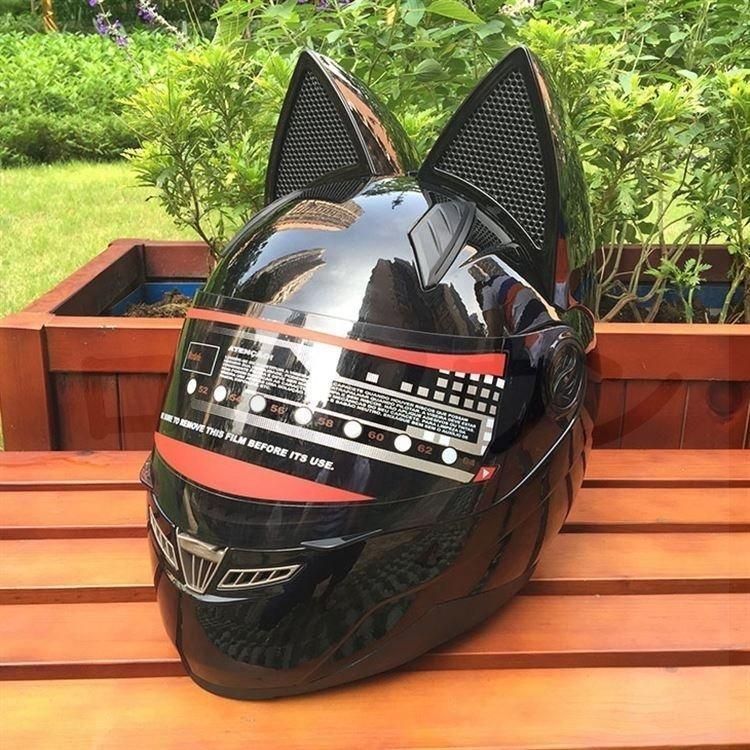 フルフェイスヘルメット 猫耳ヘルメット バイクヘルメット バイク