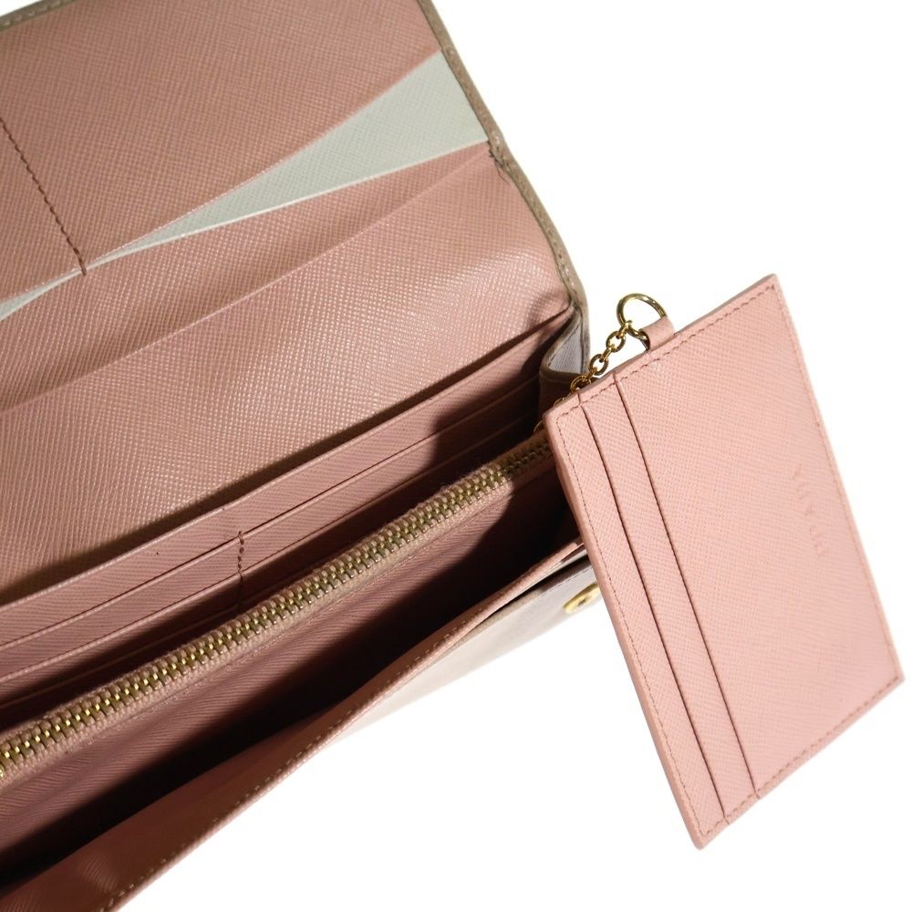 PRADA 長財布　ヴィッテロムーブ　カードケース付　ベージュ　プラダ PRADA 長財布 ヴィッテロムーブ カードケース付 ベージュ プラダ
