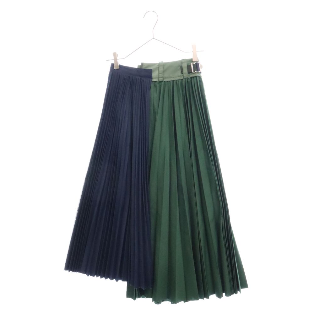 Sacai (サカイ) 20SS Cotton Poplin Pleated Skirt コットン ポプリン