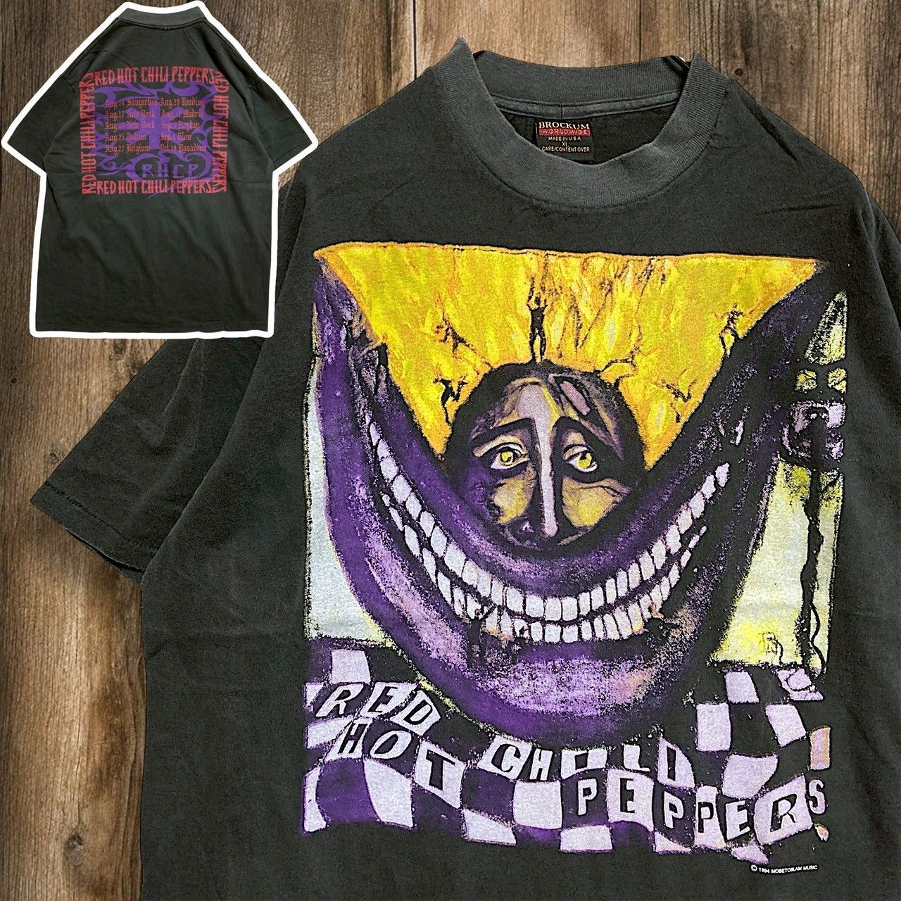 mm] BFHK バンド Tシャツ 古着 USA製 黒 レッドホットチリペッパーズ