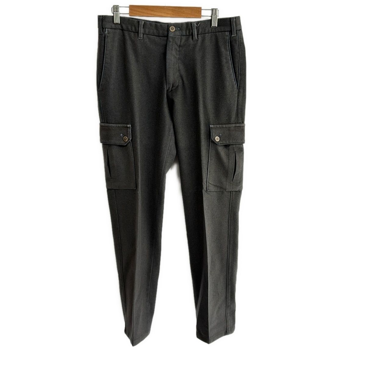 【海外輸入】 Papasパパス【美品】ダークグレー Lサイズ スラックス パンツ