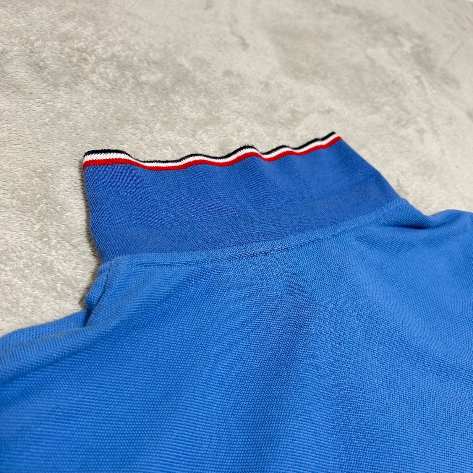 美品 MONCLER モンクレール ポロシャツ トリコロールライン 半袖
