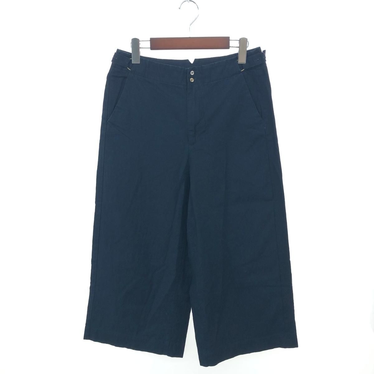 パラスパレス　コットンパンツ　ワイドパンツ　サイズ2 pal'las palace パラスパレス コットングロップド丈パンツ
