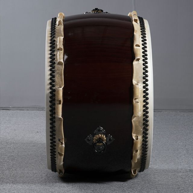 せ35)長胴太鼓 宮太鼓 和太鼓 桶胴太鼓 大締太鼓 鼓 鼓面約46 cm 1尺6