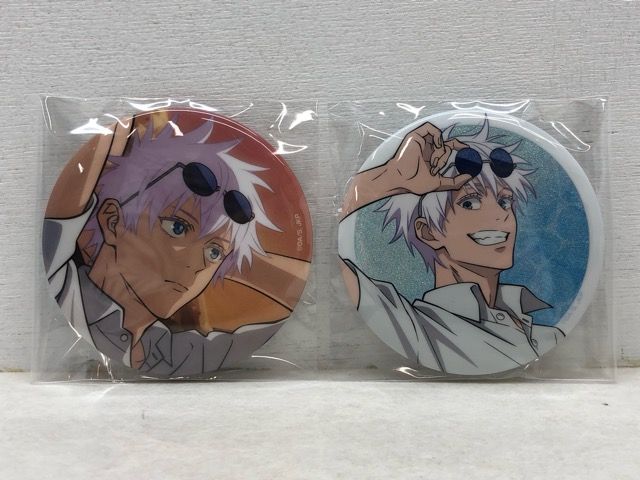 未開封☆セガ ラッキーくじ E賞 五条悟 缶バッジ 2個セット 【P3647