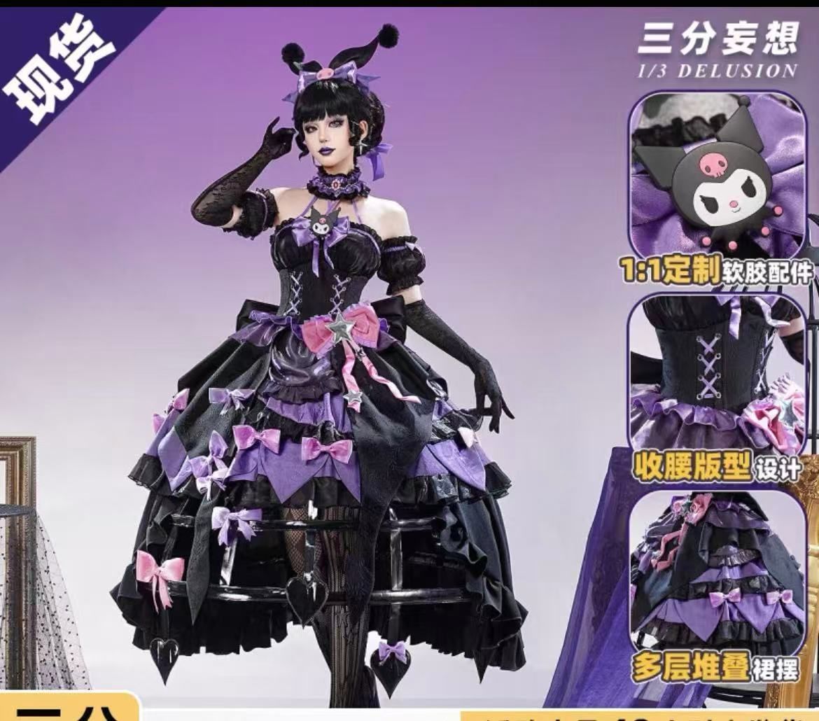 三分妄想 第五人格 × サンリオ コラボレーション ブラッディクイーン メア 红夫人 コスプレ衣装 二次元アニメ C 服