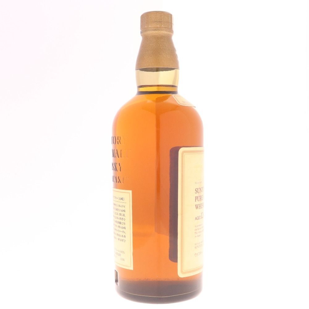 【未開栓】サントリー 山崎12年　ピュアモルトウイスキー　750ml 響マーク 未開栓】SUNTORY サントリー 山崎 12年 ピュアモルト ウイスキー