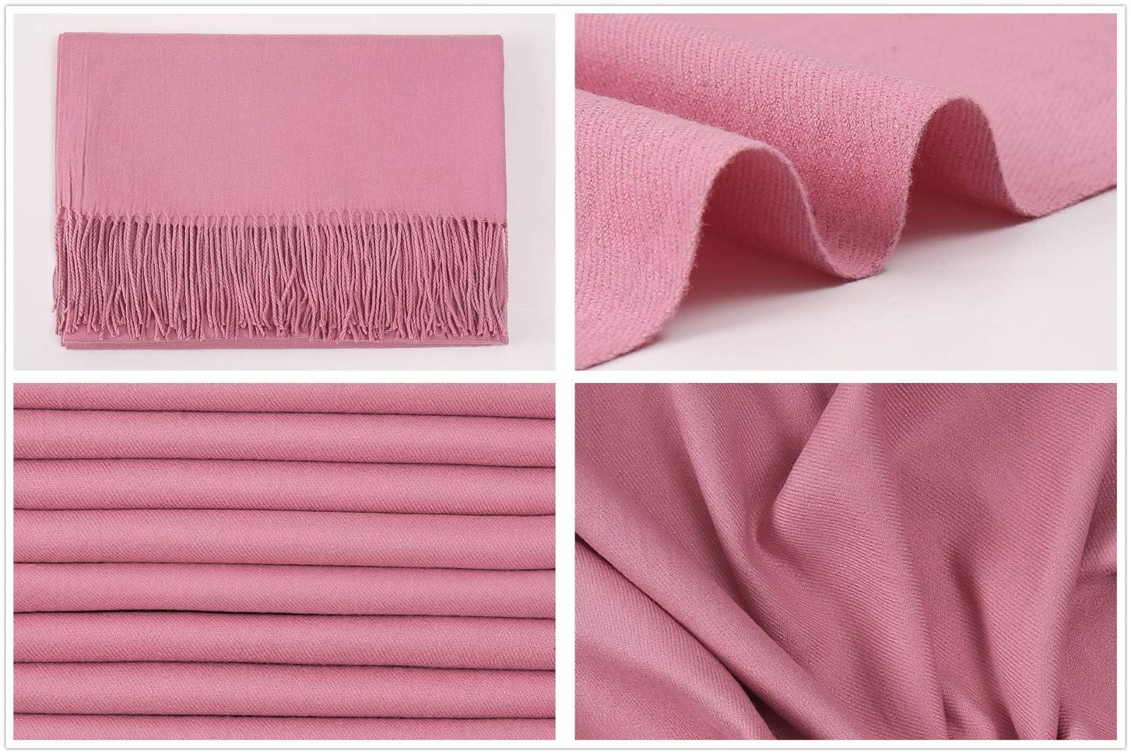 ストールレディースカシミヤタッチ無地