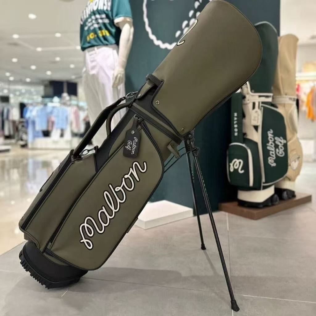 Malbon golf マルボン ゴルフ キャディバッグ キャスター型 ブラウン Malbon マルボンゴルフバッグ キャディバッグキャスター型 ブラウン