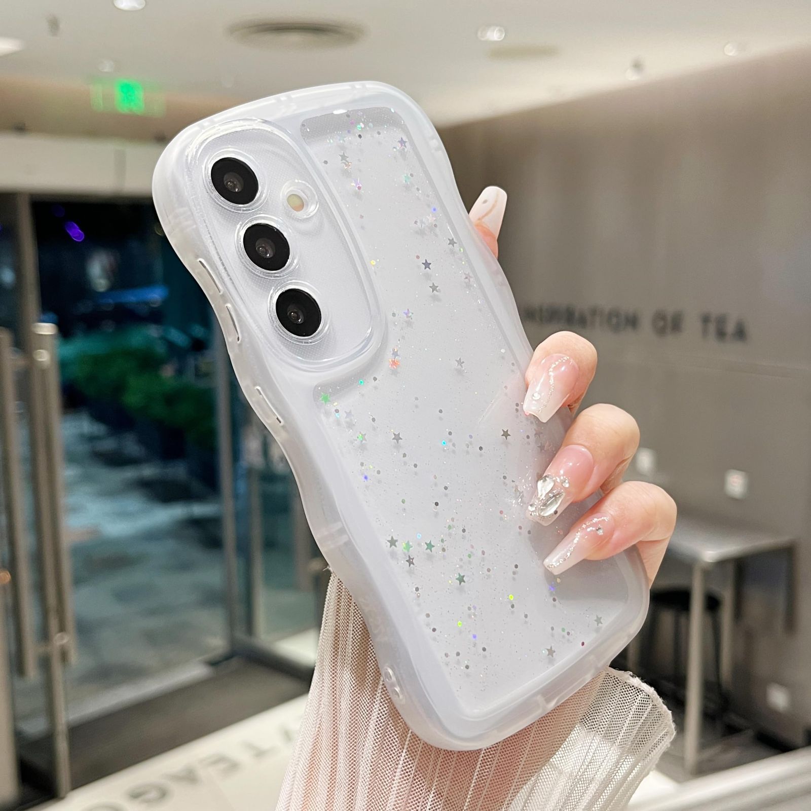 Galaxy S23 FE ケース キラキラ星 ウェーブ 韓国製 - メルカリ
