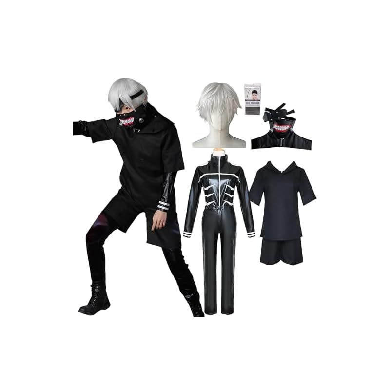 milky time ウィッグ付き 東京喰種 トーキョーグール 金木研 コスプレ ハロウィン L 1