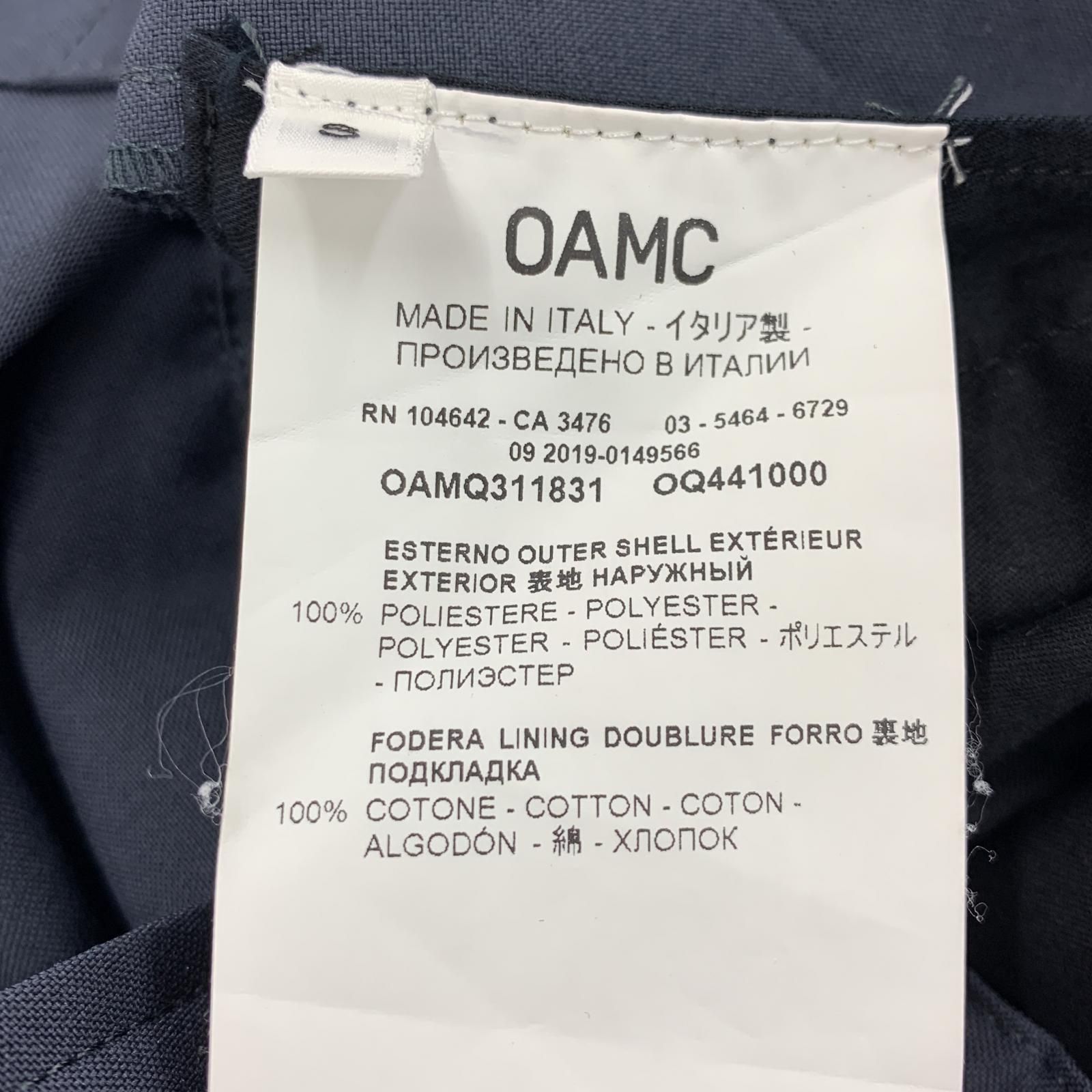 OAMC パンツ　クロップド　ネイビー S OAMC | CROPPED DRAWCORD TROUSERS NAVY | クロップド・ドロー
