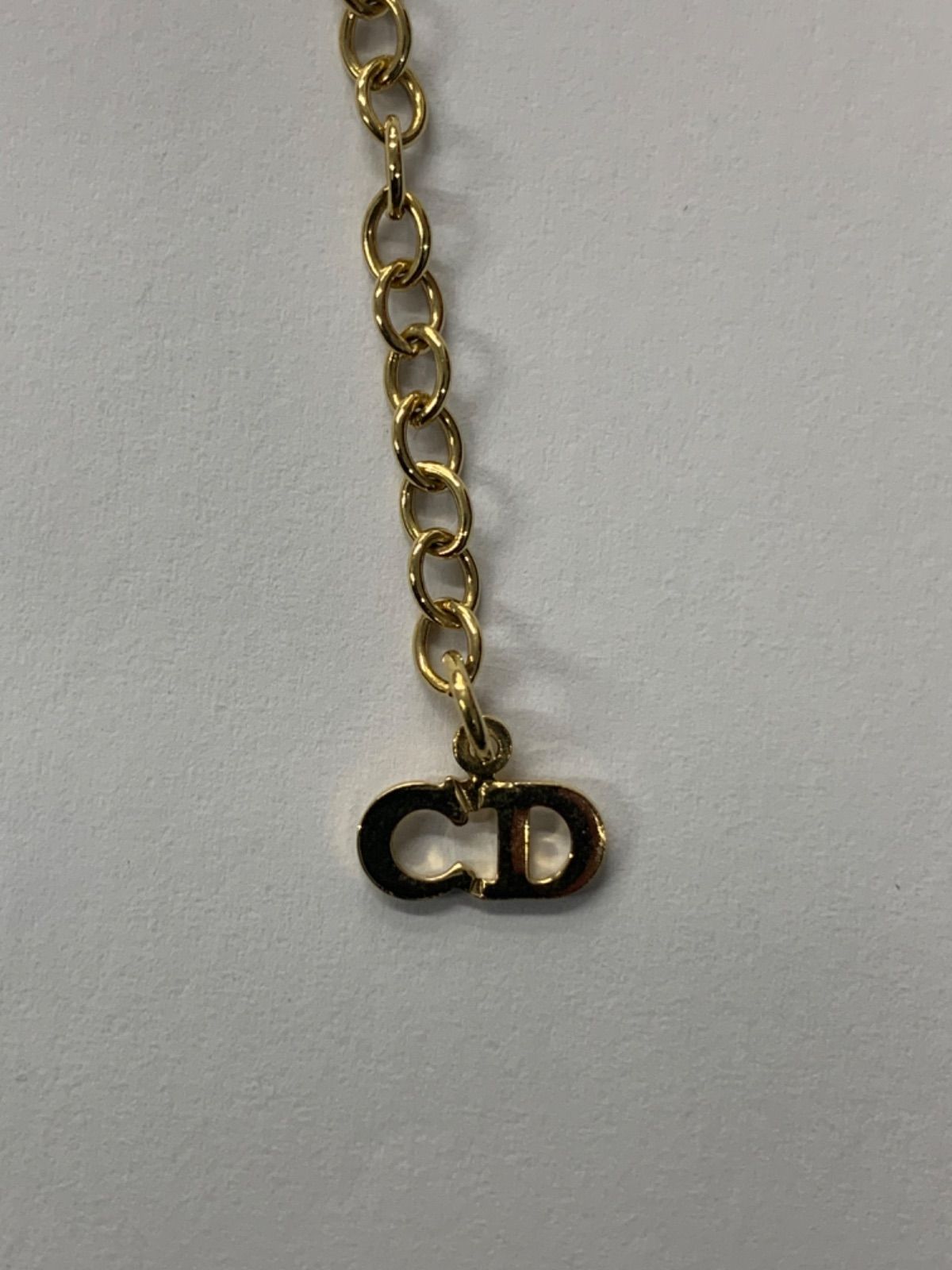 マ*ン様 【希少】美品 クリスチャンディオール ロゴ ゴールド ネックレス チョ 極 美品 Christian Dior クリスチャンディオール ヴィンテージ