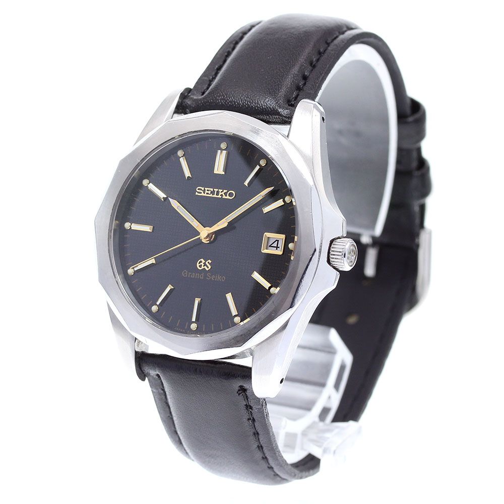 未使用 グランドセイコー 8J系 デイト SBGF005 8J56-8010 黒 Grand Seiko Watch ref. SBGF005