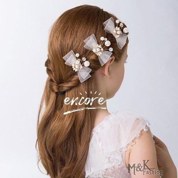 ヘアクリップ キッズ リボン 3本セット 子供髪飾り ヘアピン 女の子 発表会 ヘア クリップ 髪飾り 結婚式 登場