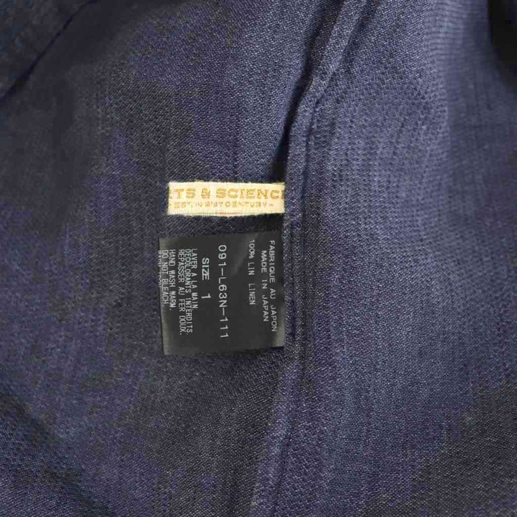 Arts &Science リネンブラウス アーツ&サイエンス ARTS & SCIENCE ARTS&SCIENCE リネンブラウス