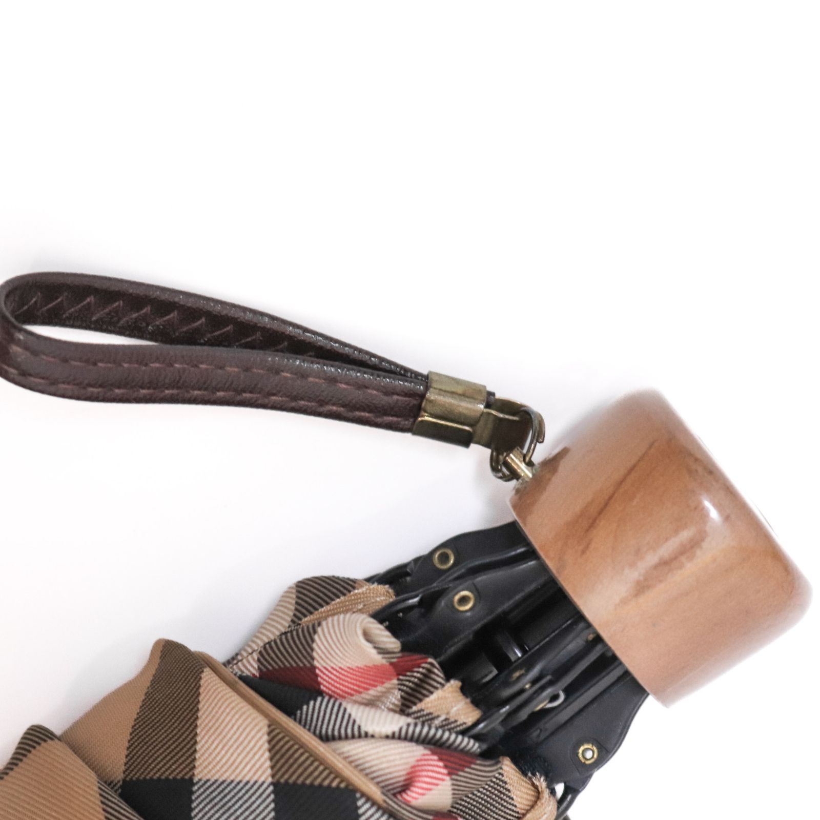 BURBERRY バーバリー 折りたたみ傘 ノバチェック ベージュ 雨傘