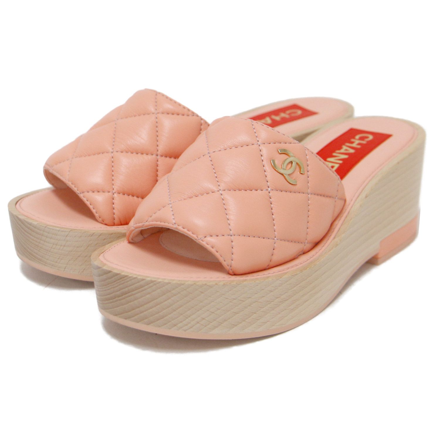 【CHANEL】シャネル サンダル ココマーク サーモンピンク 36 CHANEL】シャネル サンダル ココマーク サーモンピンク 36 楽天市場