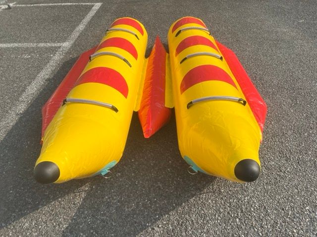 水上 バナナボート6人乗り イエローxレッド ダブル マリンスポーツ ジェット ウォータースポーツ 約190×310×65cm 514057