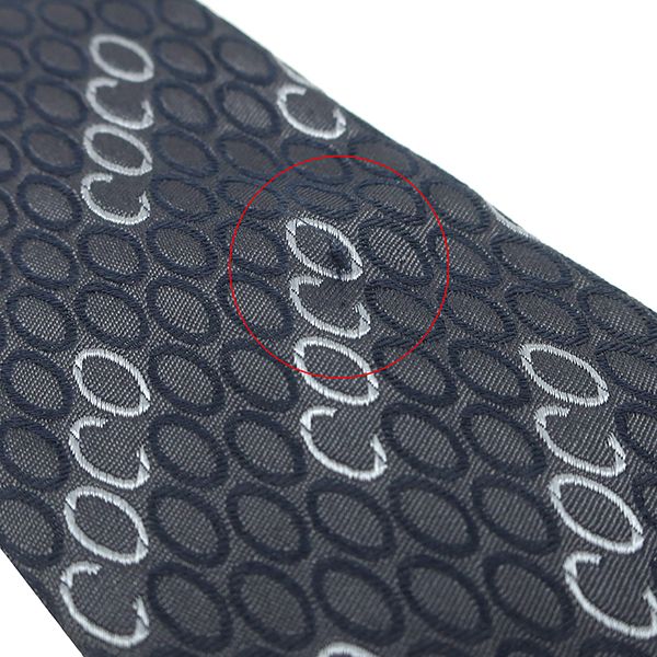 ✨極美品✨CHANEL シャネル　ネクタイ　ココマーク　COCO アルファベット ✨極美品✨ CHANEL シャネル ネクタイ ココマーク ストライプ