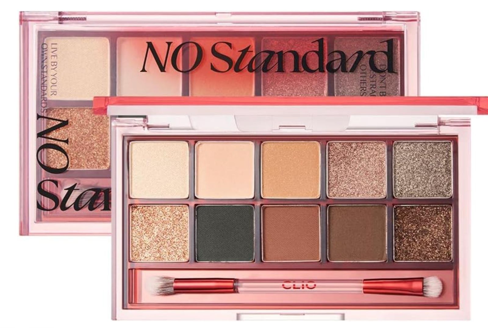 100%新品，限定セール 数量限定【プロアイパレット】CLIO クリオ NO STANDARD アイシャドウパレット10色入り 韓国コスメ 韓国メイク アイメイクパレット マットラメグリッター 目元印象アップ 時短メイクアイテム 多 アイシャドウパレット