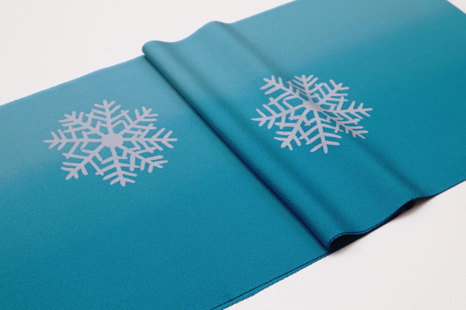 ◆帯揚 ローケツ雪の結晶 ◆ゆうび謹製