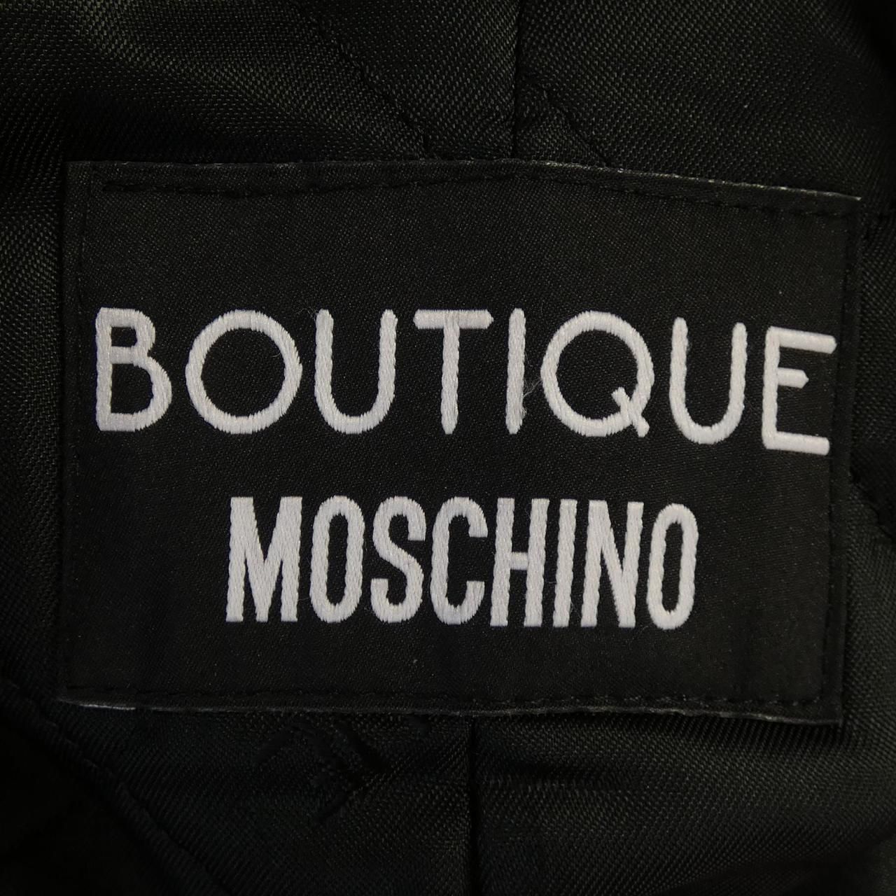 MOSCHINO ブティックモスキーノ　コート Moschino レザー トレンチコート | ブラック | FARFETCH JP