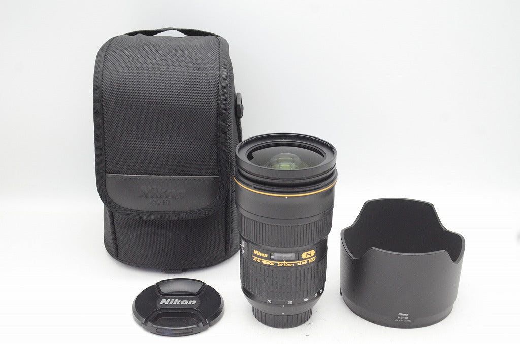 Nikon ニコン AF-S NIKKOR 24-70mm F2.8G ED フルサイズ フード ケース付 250904aa