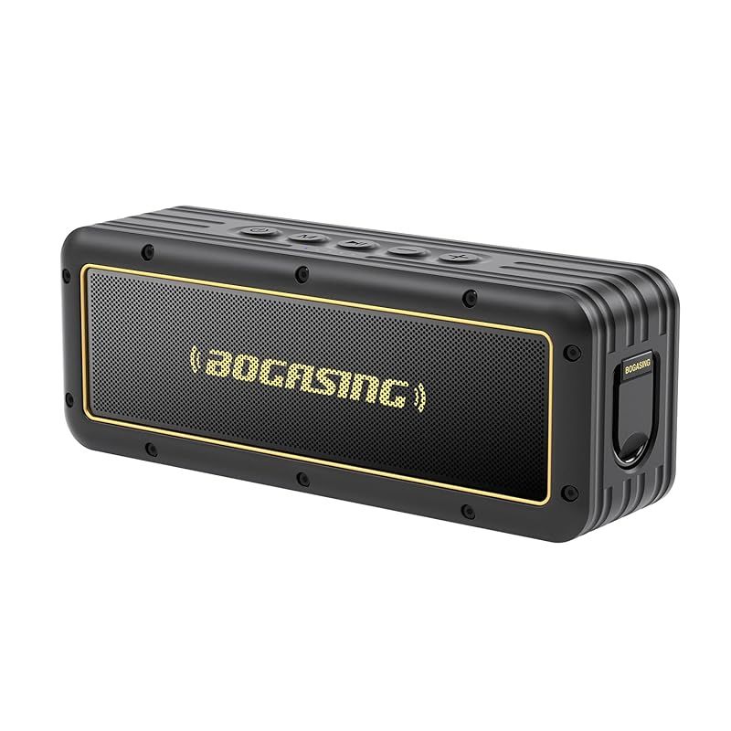 BOGASING G4 Bluetooth スピーカー ワイヤレス ブルートゥー ポータブル 50W迫力 大音量サウンド 重低音強化 24時間連続再生 DSP技術搭載 IPX7 防水 防塵 耐衝撃 アウトドア ぶるーとぅーすすぴーかー TWS対応 Blue 1