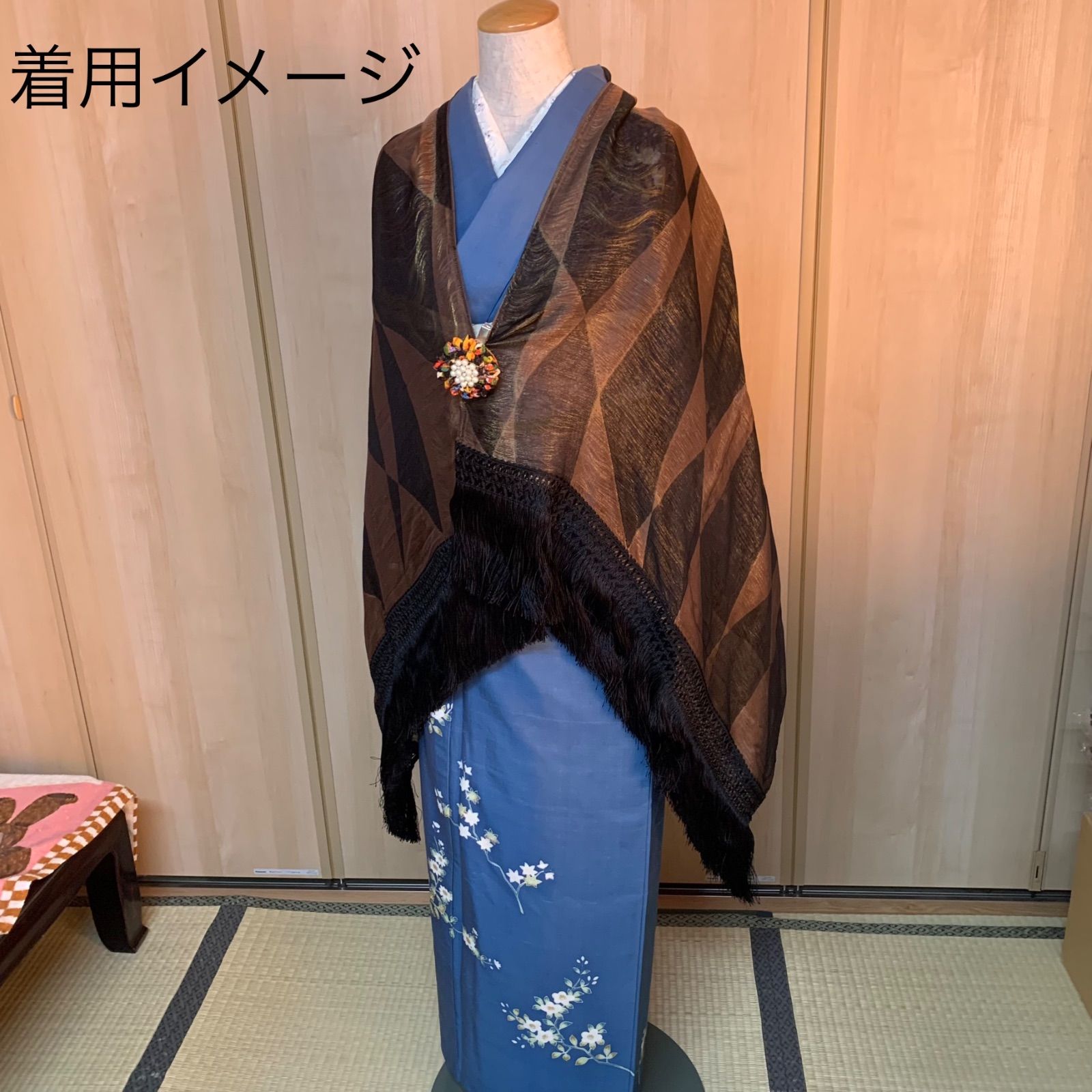 ショール 薄物 着物 和装ショール 美品 s12 - メルカリ