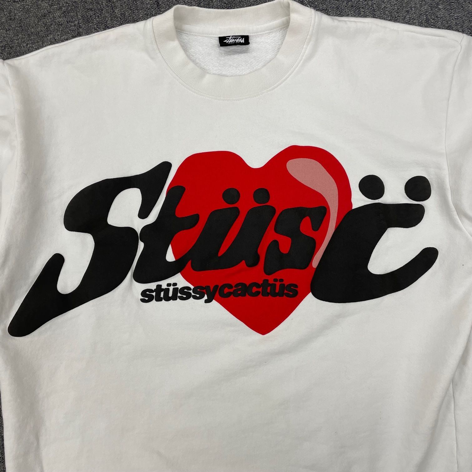 STUSSY×CPFM 21SS HEART CREWNECK SWEATSHIRT ハート クルーネック