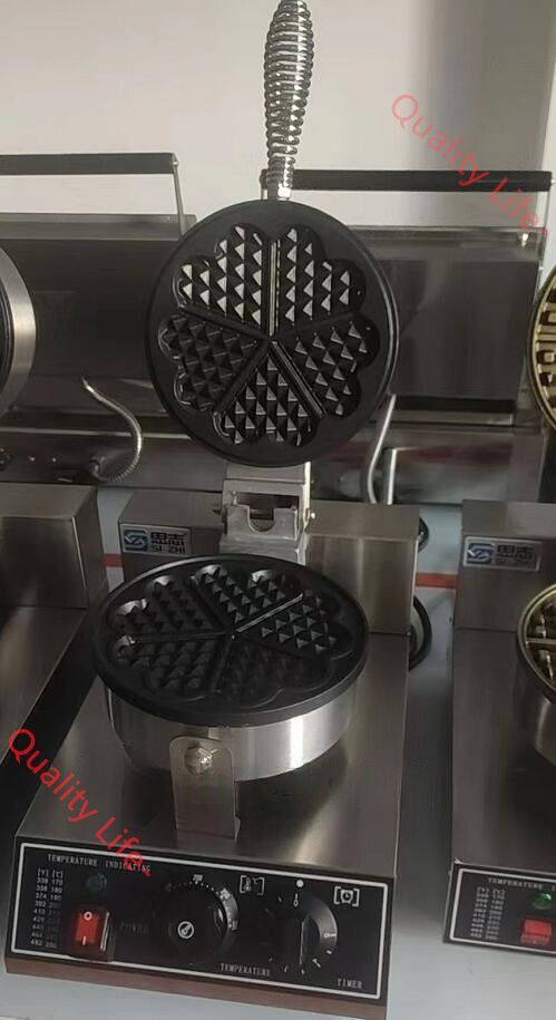 電気 ハート型 ワッフルメーカー 5個焼き 単相１0０V|業務用|厨房機器|飲食店|店舗用品|屋台|出店