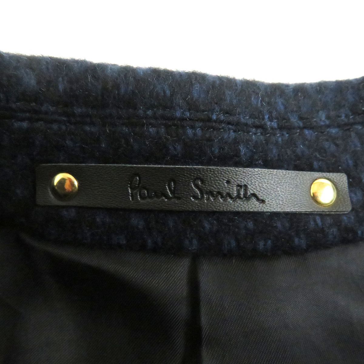 格安人気 極美品□Paul Smith/ポールスミス 織柄 カシミヤ100％ 厚手