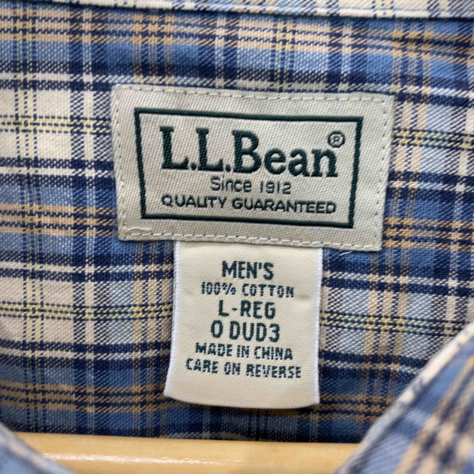 L.L.Bean エルエルビーン チェック柄 カジュアル  コットン100％ メンズ 長袖シャツ