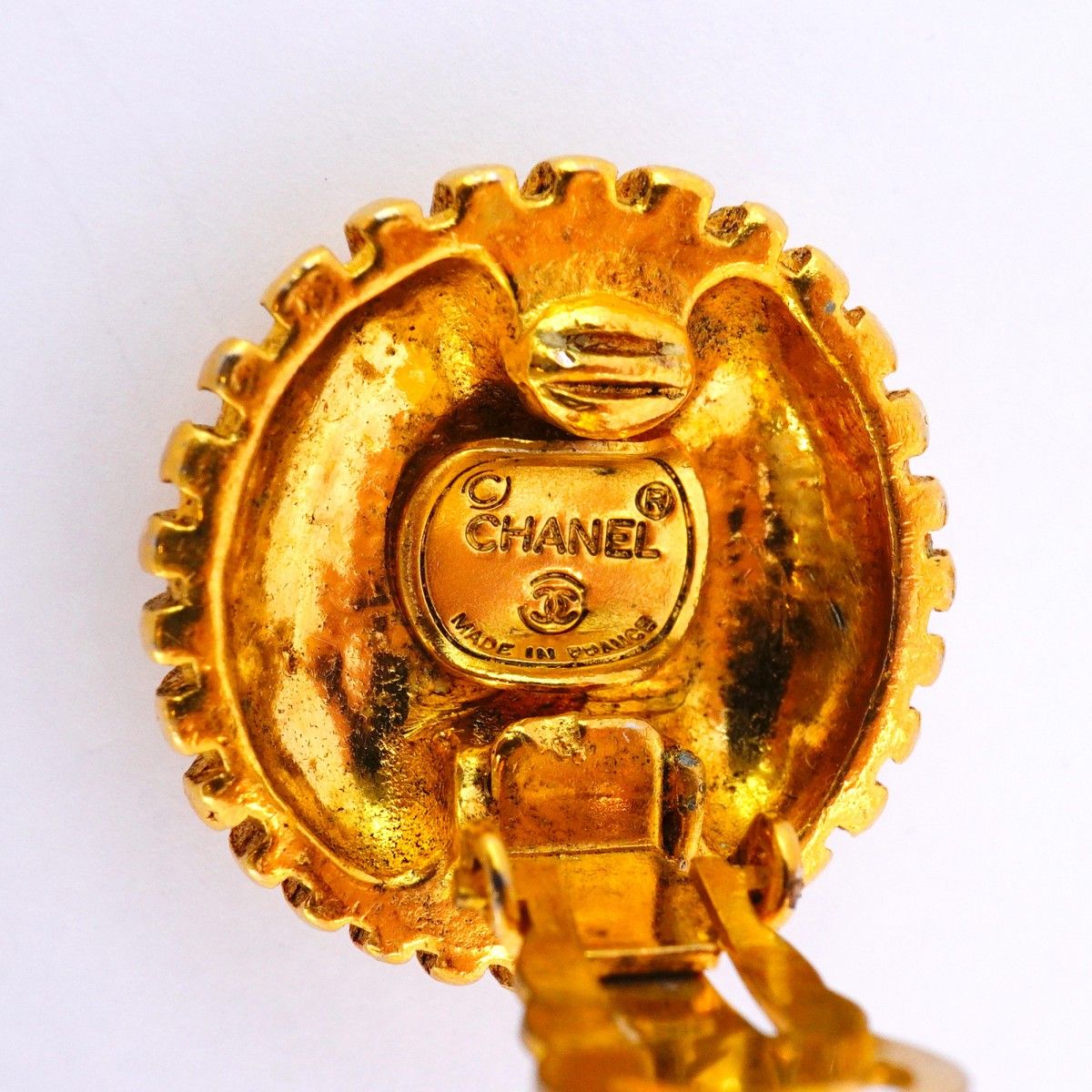 CHANEL 【5jdb0649】シャネル イヤリング ヴィンテージ ココ