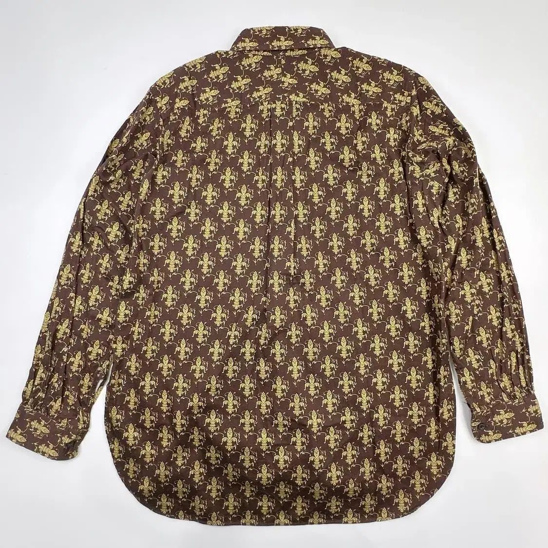 グレッグ ローレン 再構築 オックスフォード×ストライプ バンドカラー