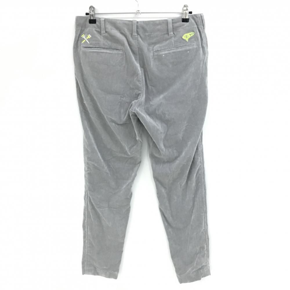 超美品】ビームスゴルフ コーデュロイパンツ ライトグレー×蛍光