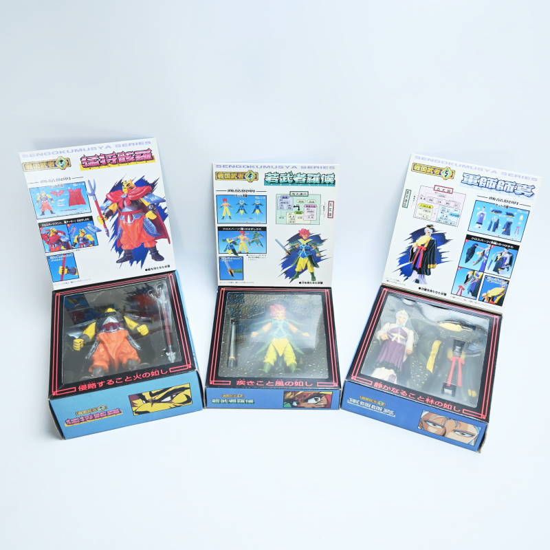 BANDAI - バンダイ 銀河戦国群雄伝ライ RAI 戦国武者 猛将骸羅/若武者羅候/軍師師真 3点セット 開封済/未使用 T07-s066 バンダイ 銀河戦国群雄伝ライ RAI 戦国武者 猛将骸羅/若武者羅候