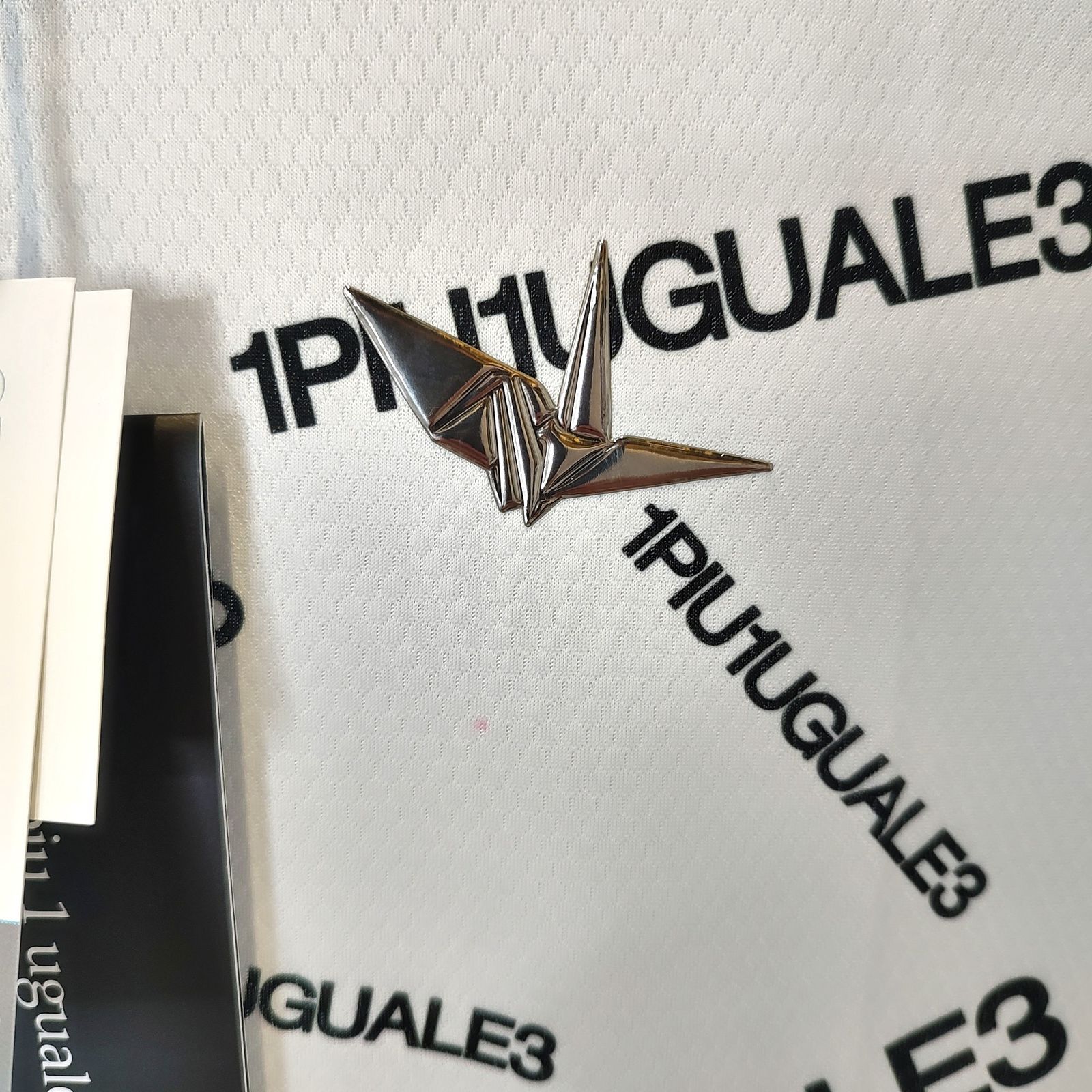1PIU1UGUALE3 ゴルフ ポロシャツ 半袖 ロゴ 総柄 XL 現行 近年 極美品 XL] 1PIU1UGUALE3 半袖 ポロシャツ ロゴ 総柄