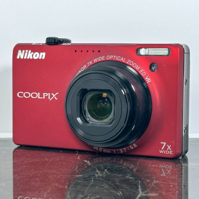 カメラ、光学機器 1933【動作確認済み】 Nikon COOLPIX S6000 レッド