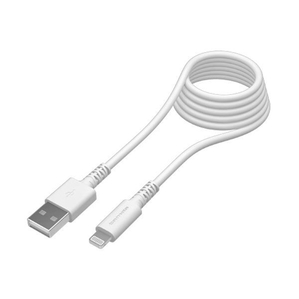 まとめ 多摩電子工業LTNケーブル 抗菌 ホワイト 2.0m TH136L20QW 1本 ×3セット