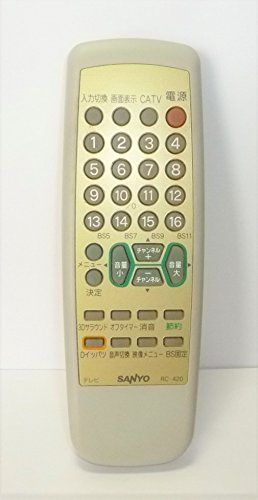 【中古】「非常に良い」サンヨー SANYO テレビリモコン RC-420 中古】「非常に良い」サンヨー SANYO テレビリモコン RC-420 - メルカリ