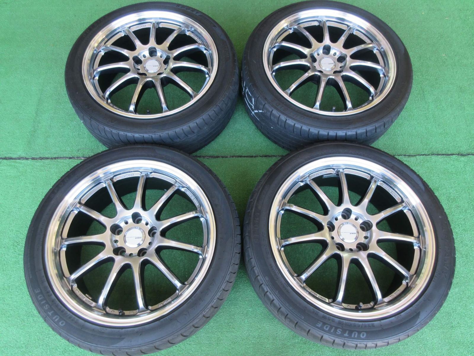 WORK エモーション11R グリミットシルバー 7.5J-18 5H114.3 +38